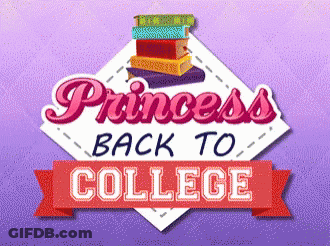 Princess Back To College Books Advertisement GIF