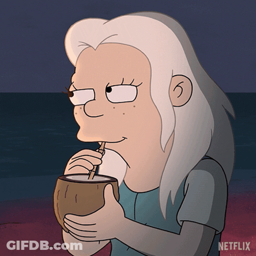 Princess Bean Drinking Coco GIF