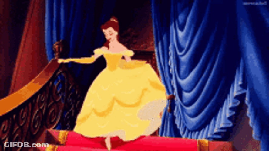 Princess Belle Beauty And The Beast Disney Movie GIF