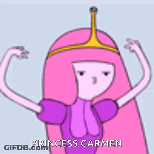 Princess Bubblegum From Adventure Time Is Wearing Sunglasses And A Tiara . GIF