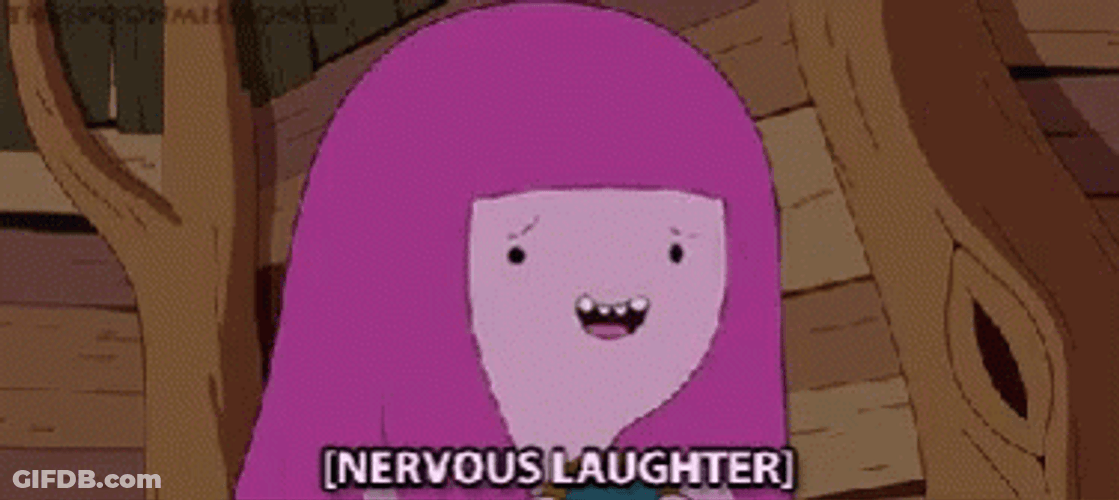Princess Bubblegum Nervous Laugh GIF