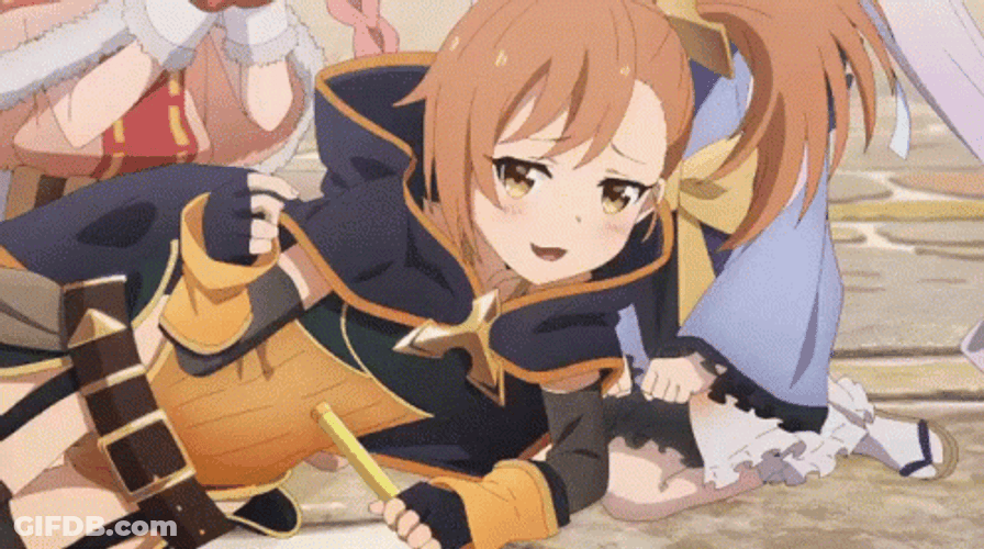 Princess Connect Redive Anime Misogi Smug Snap GIF