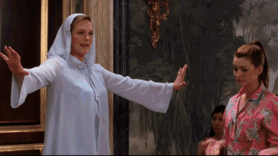 Princess Diaries 2 Queen Clarisse Renaldi Mattress Surfing GIF