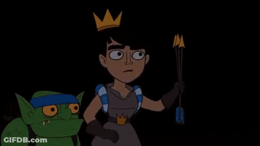 Princess Exploring Goblin Cave Clash A Rama GIF