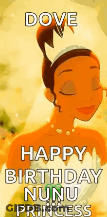 Princess From The Princess And The Frog Smiling With Crown GIF