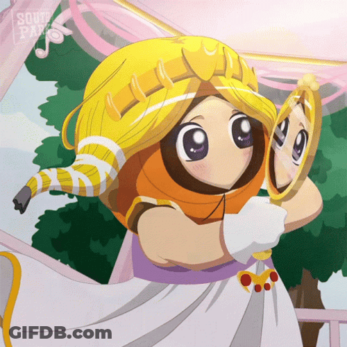 Princess Kenny Beautiful Mirror GIF