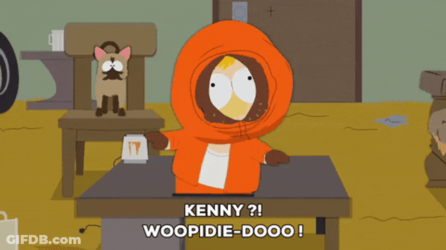Princess Kenny Flying Gesture GIF