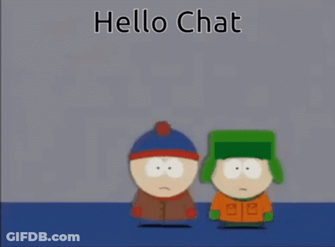 Princess Kenny Hello Chat GIF