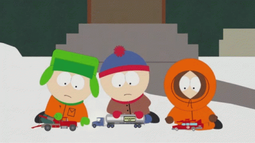 Princess Kenny Playing Trucks With Friends GIF