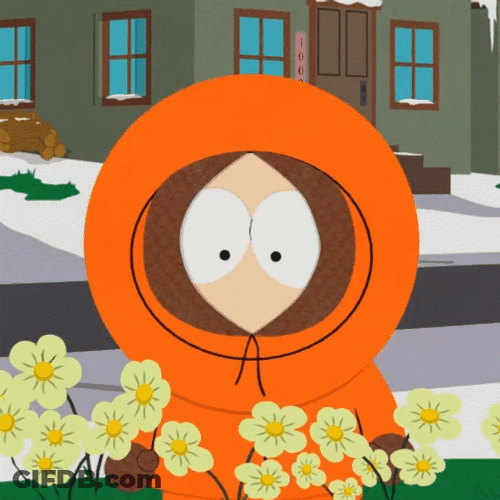 Princess Kenny Smelling Flowers GIF
