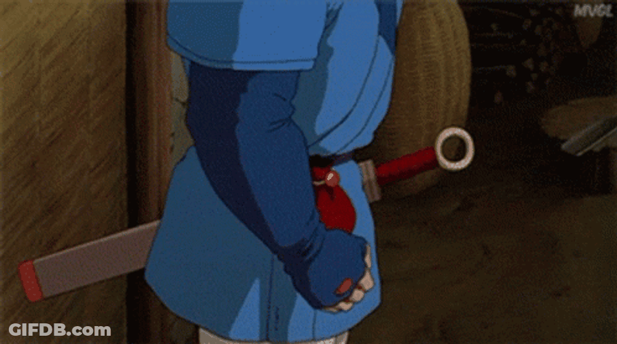 Princess Mononoke Ashitaka Holding His Powers GIF