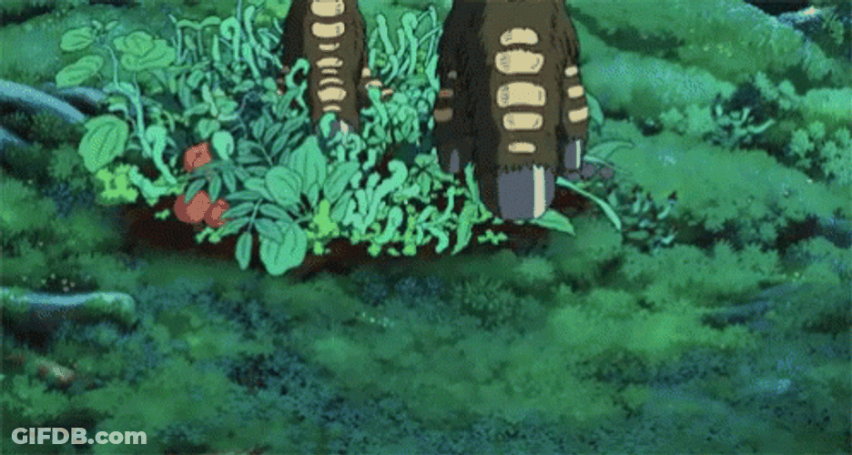 Princess Mononoke Forest God Footstep GIF