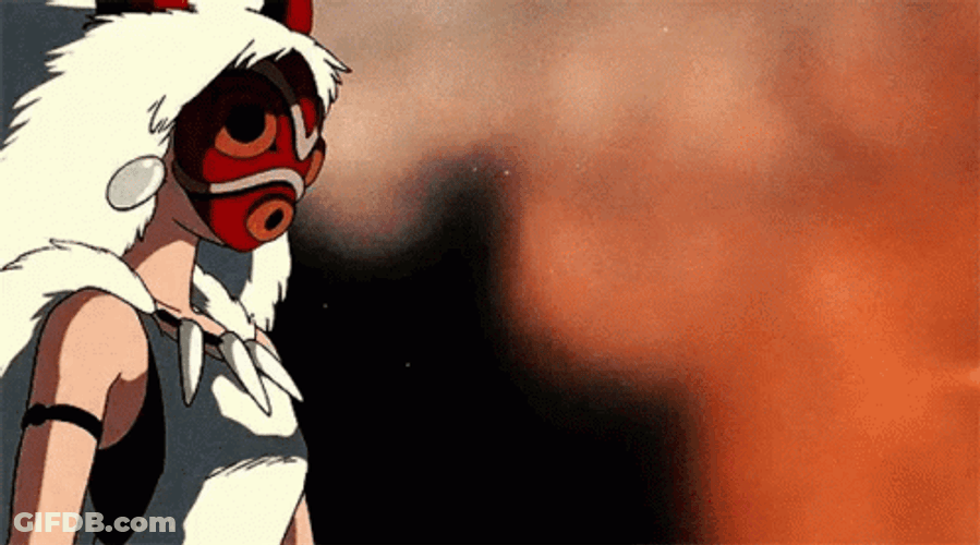 Princess Mononoke Mask GIF