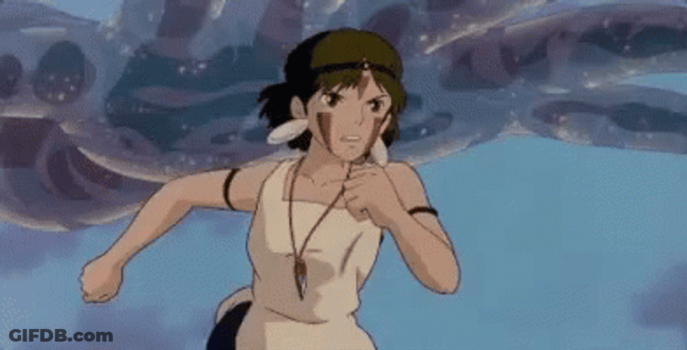 Princess Mononoke Running GIF
