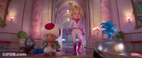 Princess Peach And Toad GIF