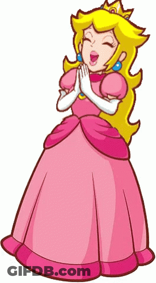 Princess Peach Clap GIF