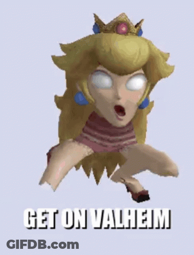 Princess Peach Get On Valheim GIF