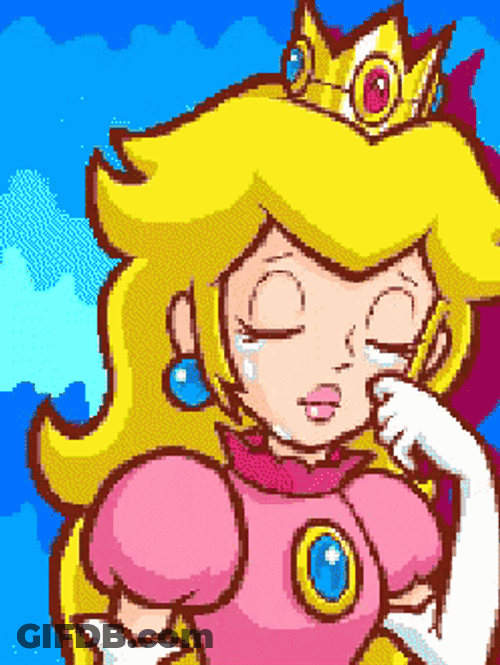 Princess Peach In Tears GIF