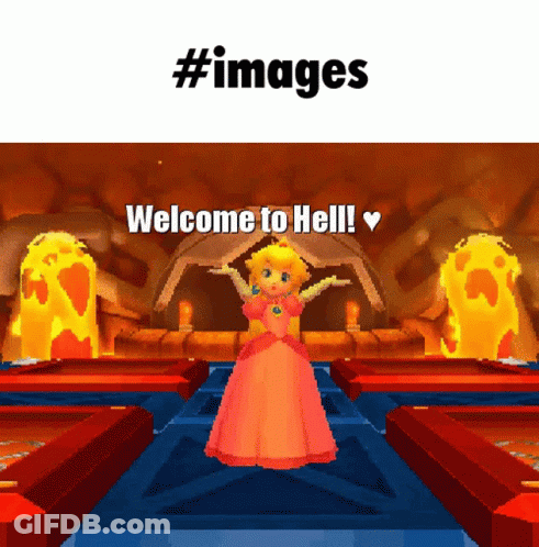 Princess Peach Welcome To Hell GIF