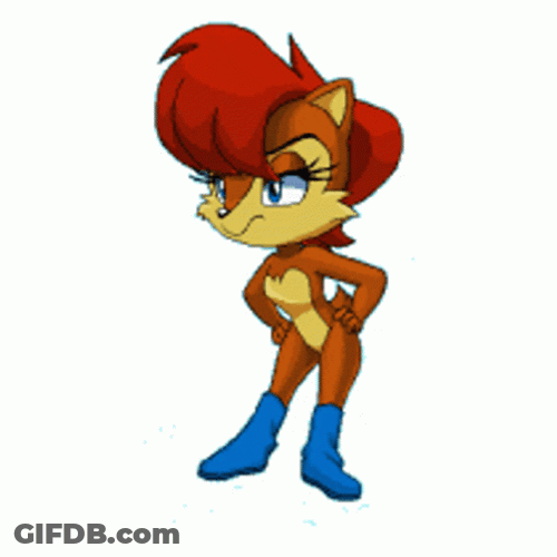 Princess Sally Acorn Waiting GIF