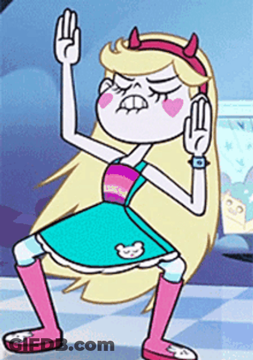 Princess Star Butterfly Funny Robotic Dance Move GIF