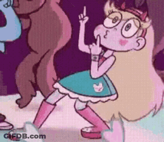Princess Star Butterfly Party Dancing At Disco GIF