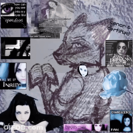 Princess Text Collage GIF