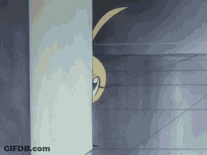 Princess Tutu Ahiru Duck Peek A Boo GIF