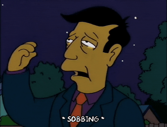 Principal Skinner Fake Sobbing GIF