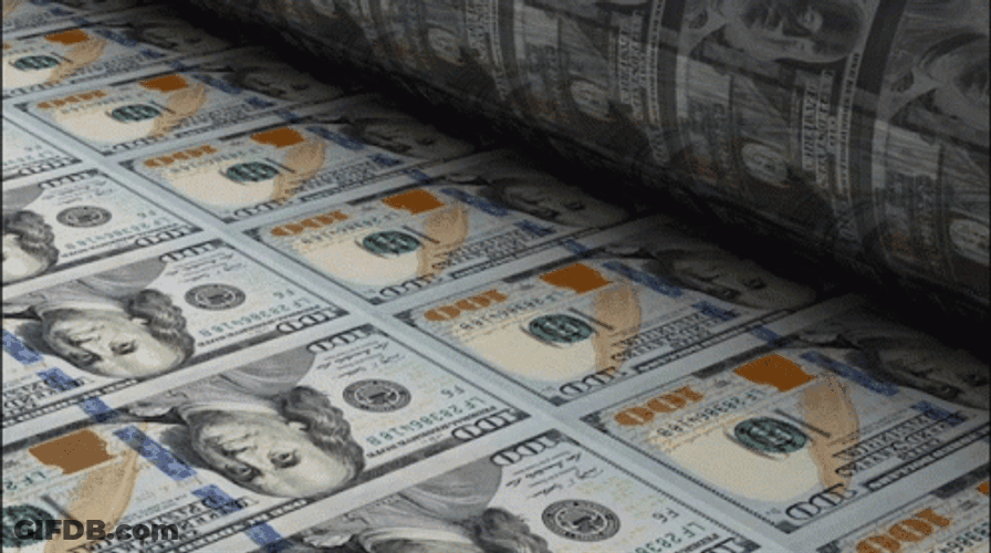 Printing Of 100 Dollar Cash GIF