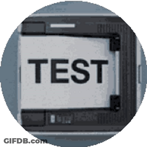 Printing Test Paper GIF