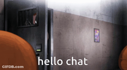 Prison Cell With Hello Chat GIF
