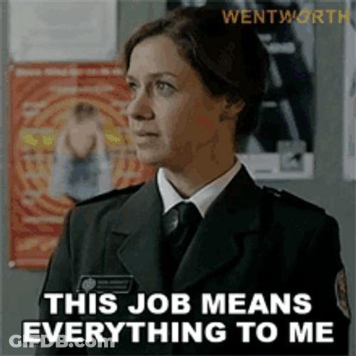 Prisoner Vera Bennett I Love My Job GIF