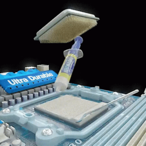 Processor CPU Thermal Paste 3D GIF