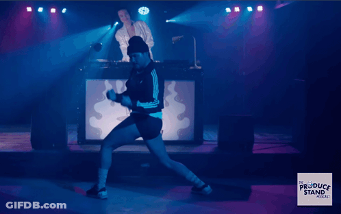 Produce Stand Podcast Woman On Stage GIF