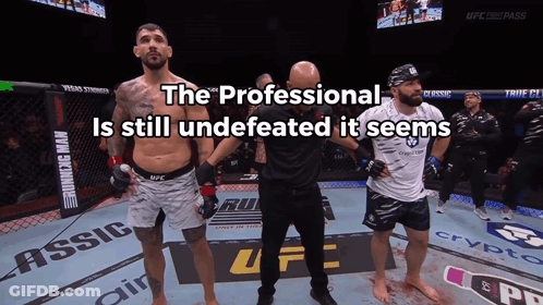 Professional Still Undefeated In UFC Fight GIF