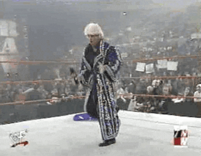 Professional Wrestler Vince Mcmahon Walk Dance GIF