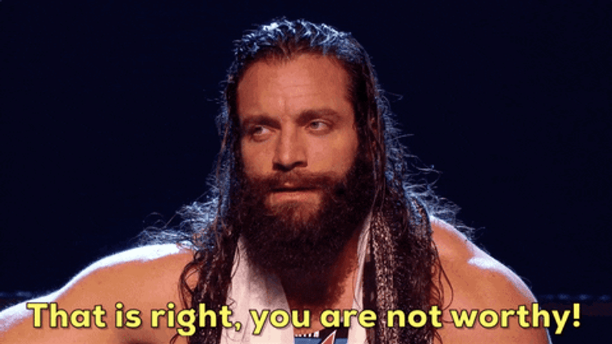 Professional Wrestler We Are Not Worthy GIF