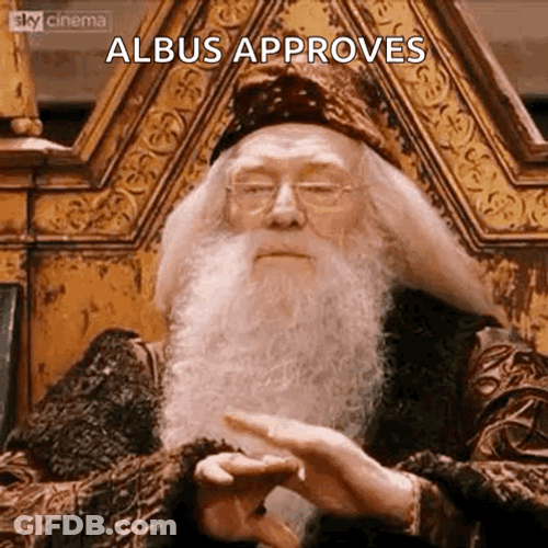 Professor Albus Dumbledore Approves GIF