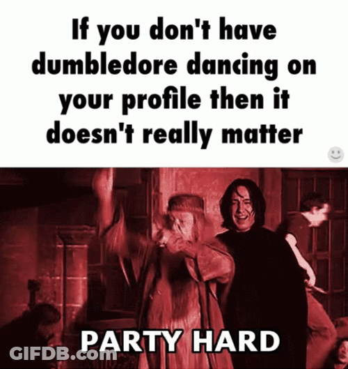 Professor Albus Dumbledore Party Hard Meme GIF