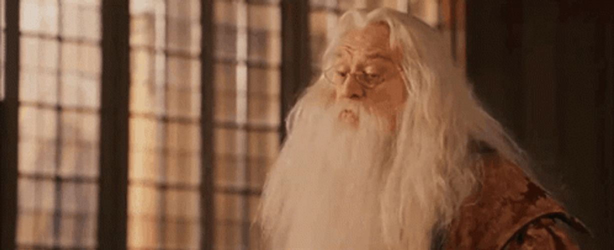 Professor Dumbledore Talking To Harry Potter GIF