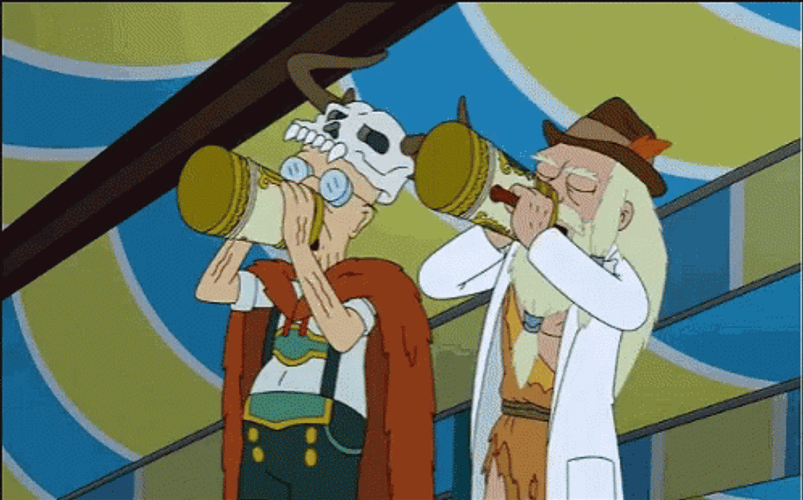 Professor Farnsworth At Oktoberfest GIF