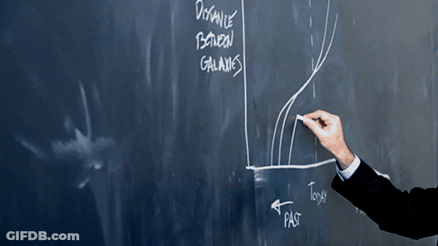 Professor Proton Writing On A Board GIF