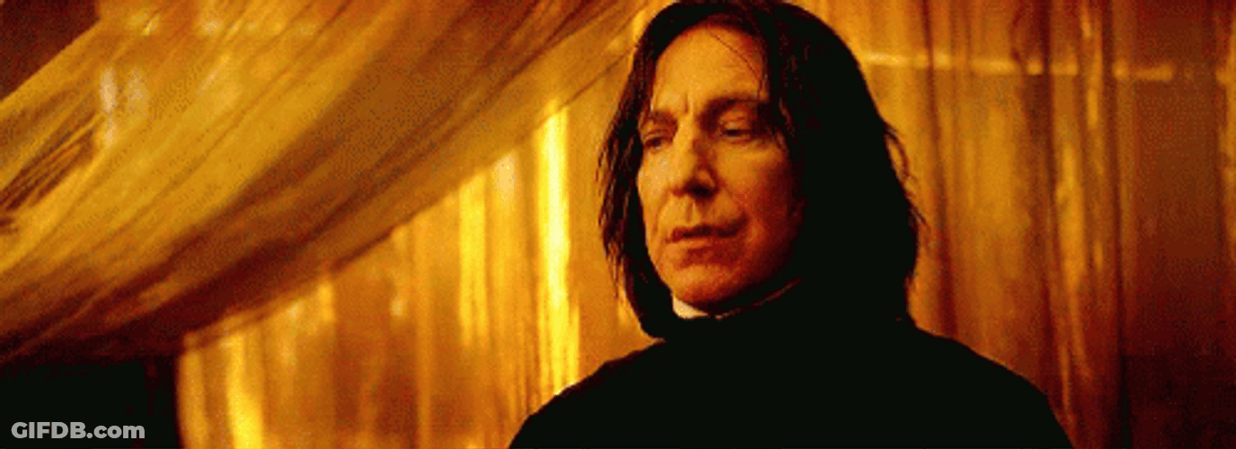 Professor Severus Snape Unamused GIF