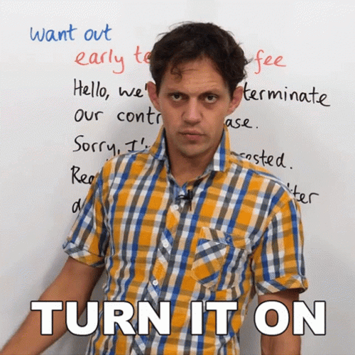 Professor Turn It On GIF
