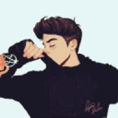 Profile Pic Handsome Anime Boy Glitching GIF