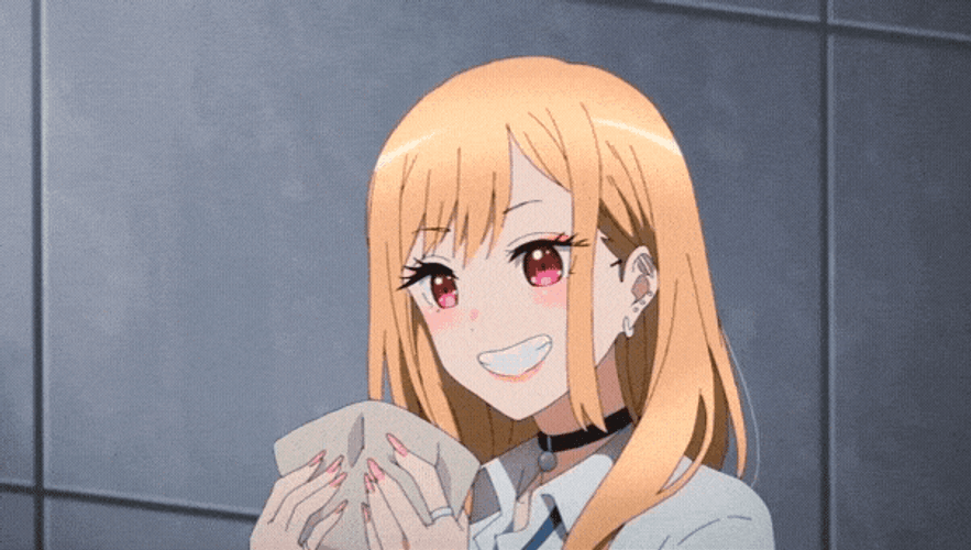 Profile Pic Laughing Anime Girl My Dress-Up Darling GIF