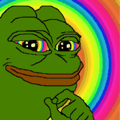 Profile Pic Trippy Pepe Frog Smile GIF