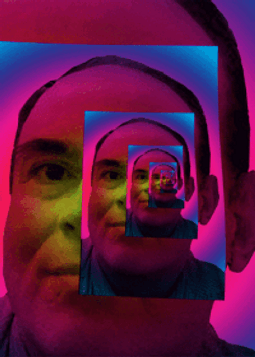 Profile Pic Trippy Random Man Zoom In GIF