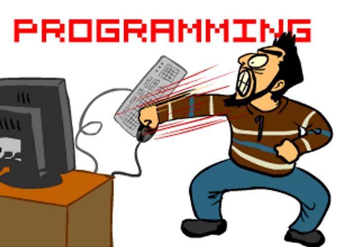 Programming Angry Punching Keyboard GIF